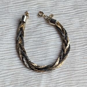 Gold and Silver Braided Bracelet